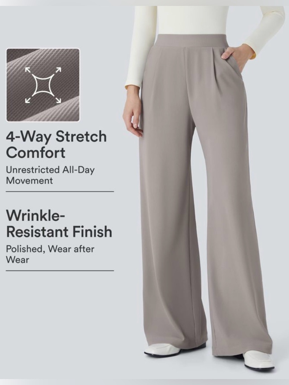 HALARA Flex™ High Waisted Body Sculpt Waist-Slimming Pocket Wide Leg